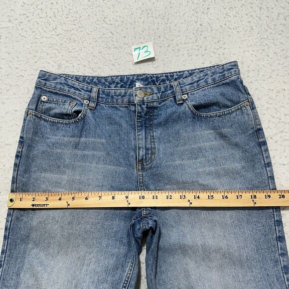 Ann Taylor LOFT Women's 8 Mid Rise Straight Leg Denim Jeans Light Blue 32x26 - Picture 11 of 13